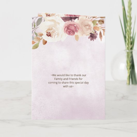 Hochzeit im Herbst von Aquarellpumpen Programm (Rückseite)