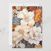 Hochzeit im Herbst von Beige bis Kastanie Einladung (Rückseite)