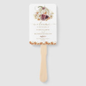 Hochzeit im Herbst von Pumpkin Floral Fächer (Vorderseite)