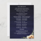 Hochzeit im Herbst von Pumpkin Sonnenblumen Einladung (Rückseite)