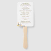 Hochzeit im Herbst von Pumpkin Sonnenblumen Fächer (Rückseite)