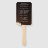 Hochzeit im Herbst von Pumpkin Sonnenblumen Fächer (Rückseite)