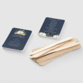 Hochzeit im Herbst von White and Gold Pumpkins Fächer (Non-assembled)