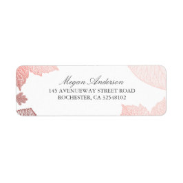 Hochzeit im Herbst von White und Rose Gold-Blätter