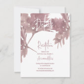 Hochzeit im Herbst Wasserfarbenleaf-Detailkarte Einladung (Vorderseite)