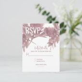 Hochzeit im Herbst Wasserfarbleaf RSVP-Karte Einladung (Stehend Vorderseite)