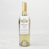 Hochzeit im Herbst Willkommen Flaschenanhänger (Auf Flasche)