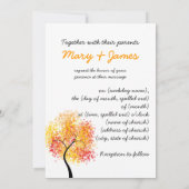 Hochzeit im Herbst Wirbler Baum "Save the Date" Save The Date (Rückseite)