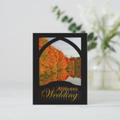Hochzeit im Herbst zur Herbsthochzeit Postkarte (Stehend Vorderseite)