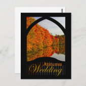 Hochzeit im Herbst zur Herbsthochzeit Postkarte (Vorne/Hinten)
