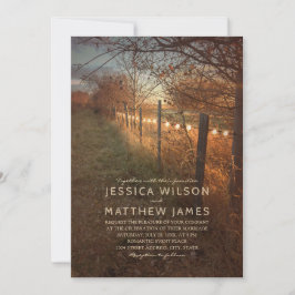 Hochzeit im Herbsts-Einladungs-rustikale Einladung