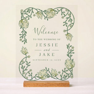 Hochzeit im Jugendstil Acrylschild