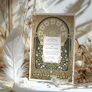 Hochzeit im Jugendstil Einladung
