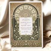 Hochzeit im Jugendstil Einladung