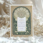 Hochzeit im Jugendstil Einladung