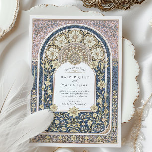 Hochzeit im Jugendstil Einladung