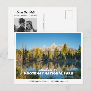 Hochzeit im Kootenay National Park - Save-the-Date Postkarte