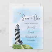 Hochzeit im Leuchtturm Save The Date (Vorderseite)