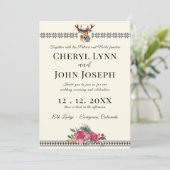 Hochzeit im Lodge Einladung (Stehend Vorderseite)