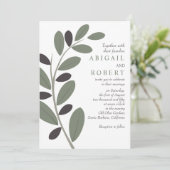 Hochzeit im mediterranen Stil Einladung (Stehend Vorderseite)