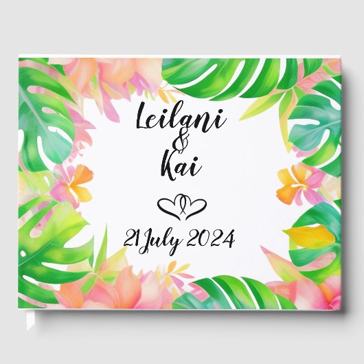 Hochzeit im Paradies Gästebuch (Vorderseite)