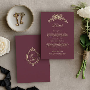 Hochzeit im Regency-Stil - Elegante Erbstücke als Begleitkarte