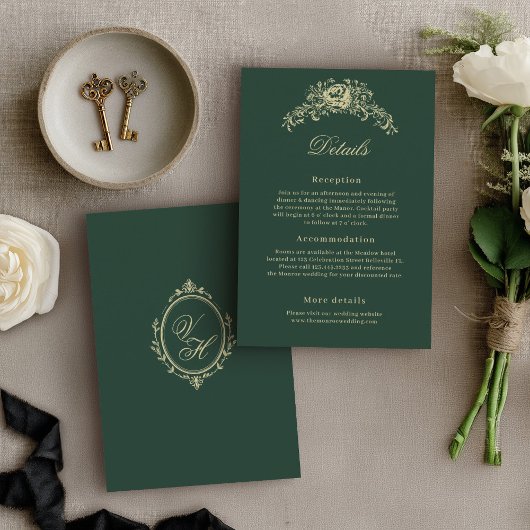 Hochzeit im Regency-Stil Elegante Erbstücke als De Begleitkarte