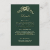 Hochzeit im Regency-Stil Elegante Erbstücke als De Begleitkarte (Vorderseite)