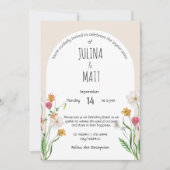 Hochzeit im Stil Einladung (Vorderseite)