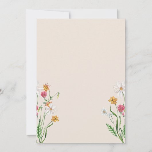 Hochzeit im Stil Einladung (Rückseite)