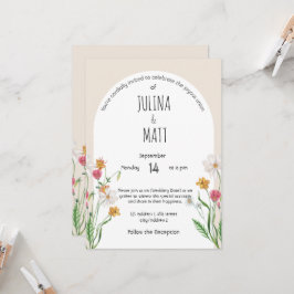 Hochzeit im Stil Einladung