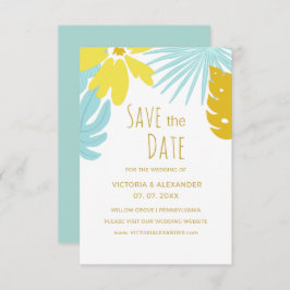 Hochzeit im tropischen Botanischen Grün Einladung