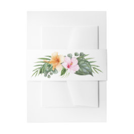 Hochzeit im tropischen botanischen Paradies Einladungsbanderole