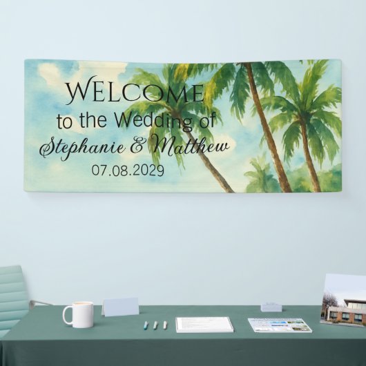 Hochzeit im tropischen Meer Banner (Messe)