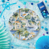 Hochzeit im tropischen Mittelmeer Pappteller (Party)