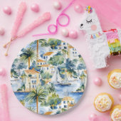 Hochzeit im tropischen Mittelmeer Pappteller (Party)