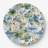 Hochzeit im tropischen Mittelmeer Pappteller (Vorderseite)