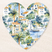 Hochzeit im tropischen Mittelmeer Untersetzer (Vorderseite)