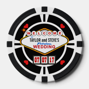 Hochzeit im Vegas Casino Gefallen Poker Chips