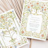 Hochzeit im Viktorianischen Garten mit Blumen und Einladung