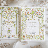 Hochzeit im Viktorianischen Garten mit Blumen und Einladung