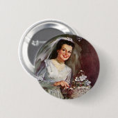 Hochzeit im Vintage-Stil, Braut schneidet die Hoch Button (Vorne & Hinten)