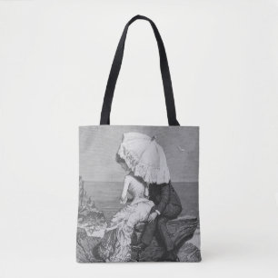 Hochzeit im Vintage-Stil, Frischvermählte am Stran Tasche