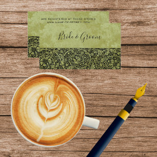 Hochzeit im Vintage-Stil, viktorianische Blumenran Begleitkarte