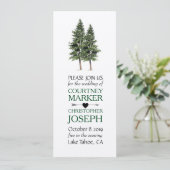 Hochzeit im Wald Einladung (Stehend Vorderseite)