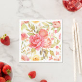 Hochzeit im Wasserfarbengarten Serviette (Beispiel)