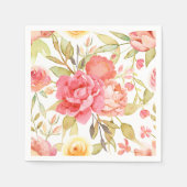 Hochzeit im Wasserfarbengarten Serviette (Vorderseite)