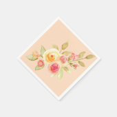 Hochzeit im Wasserfarbengarten Serviette (Ecke)