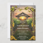 Hochzeit im Weingarten Einladung (Vorderseite)