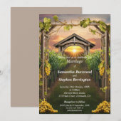 Hochzeit im Weingarten Einladung (Vorne/Hinten)